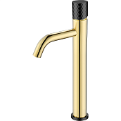 Boheme Stick Diamond Смеситель для раковины высота излива 20,3 см, без д/к, цвет: gold/black 122-GB