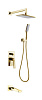 Boheme Venturo Душевой комплект встраиваемый - смеситель, верхний, ручной душ, шланг, цвет: gold 384-2