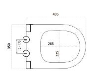 Boheme Avva Крышка-сиденье для унитаза, с микролифтом, цвет: white 976-W