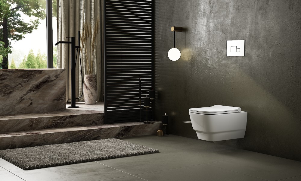 Boheme Bello Унитаз подвесной 53х35,5 безободковый, смыв каскадный, цвет: matt white 971-MW