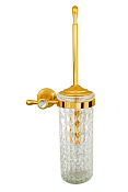 Boheme Chiaro Ершик для унитаза подвесной со стеклянной колбой, цвет: gold 10514