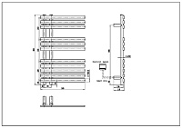 Boheme Venturo Spirale Полотенцесушитель электрический 50x80h см, цвет: chrome 723-CR