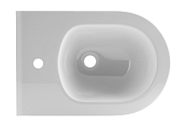 Boheme Avva Биде подвесное 53х35,5х35h см, 1 отверстие под смеситель, перелив хром, цвет: white 974-W