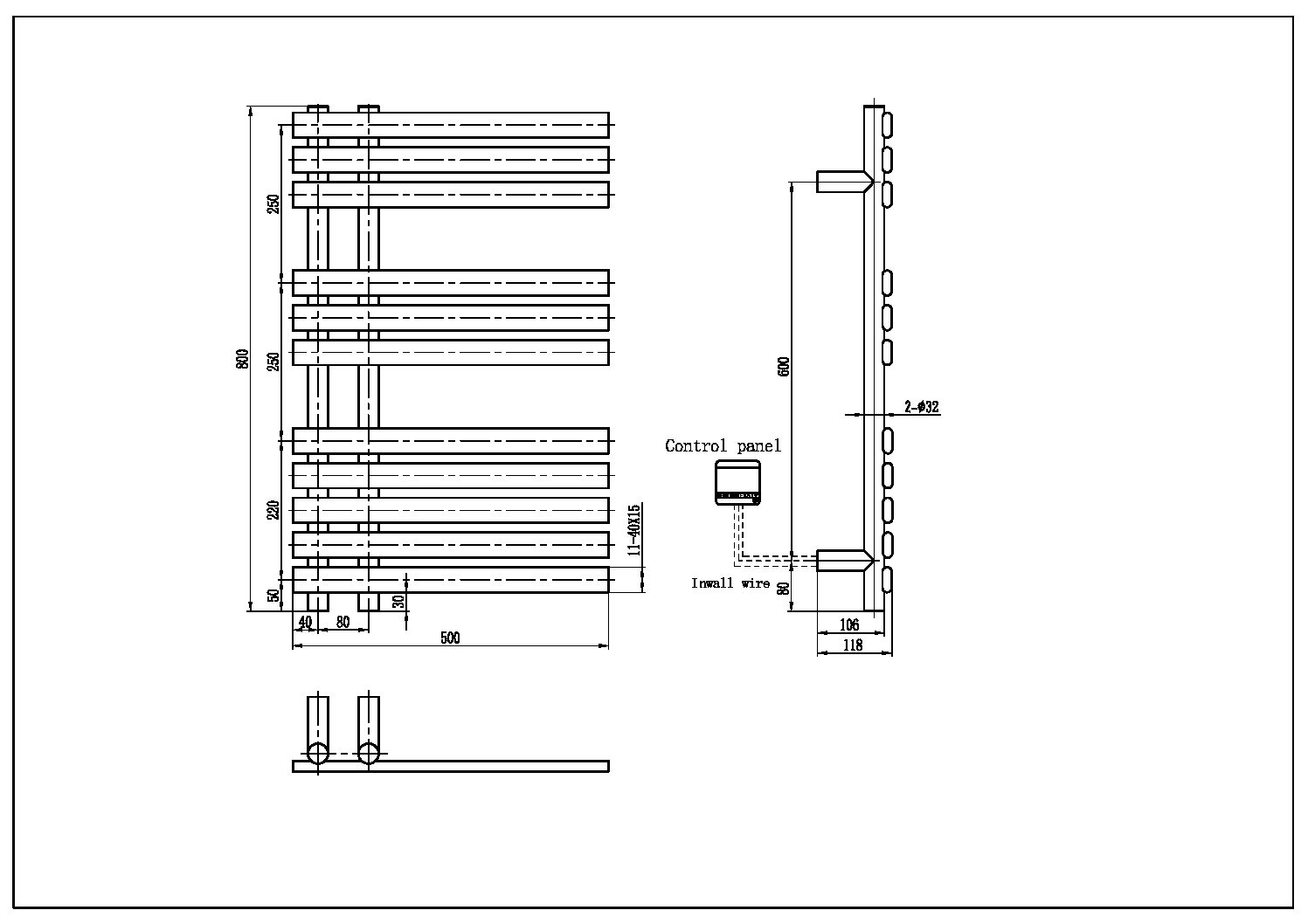Boheme Venturo Spirale Полотенцесушитель электрический 50x80h см, цвет: nickel brush 723-NB