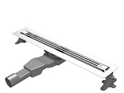 Boheme Трап линейный 60 см, с решеткой со щелью для воды и сифоном, цвет: chrome 981-60-CR