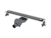 Boheme Трап линейный 80 см, с решеткой со щелью для воды и сифоном, цвет: chrome 981-80-CR