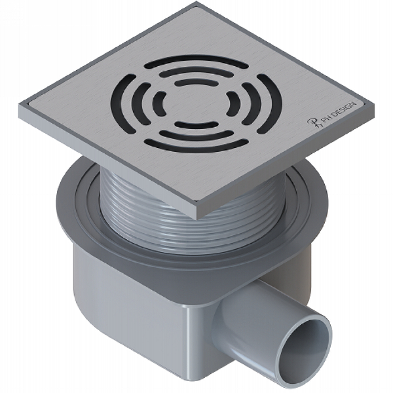 Boheme Трап точечный 10 см, с решеткой со щелью для воды, цвет: chrome 984-10-CR