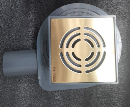 Boheme Трап точечный 10 см, с решеткой со щелью для воды, цвет: gold 984-10-G