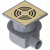 Boheme Трап точечный 10 см, с решеткой со щелью для воды, цвет: gold 984-10-G