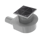 Boheme Трап точечный 15 см, с решеткой со щелью для воды, цвет: black 984-15-B