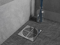 Boheme Трап точечный 15 см, с решеткой со щелью для воды, цвет: chrome 984-15-CR