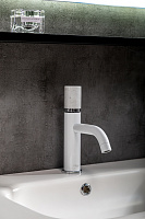 Boheme Stick Смеситель для раковины длина излива 13,5 см, без донного клапана, цвет: white 121-W-MR-WHITE