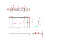Armadi Art Flat Столешница 81х46х7h см, цвет: белый 869-080-CLCT