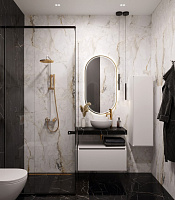 Armadi Art Flat Столешница 81х46х7h см, цвет: nero 869-080-NM