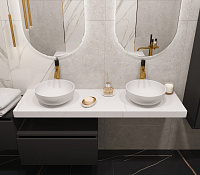 Armadi Art Flat Столешница 161х46х7h см, цвет: белый 869-160-CLCT