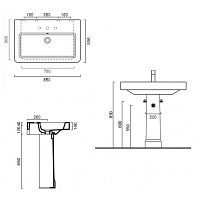 Catalano Roma Пьедестал для раковины напольный, цвет: белый глянцевый 1CORO00