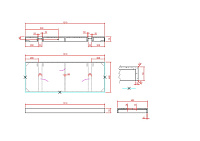 Armadi Art Flat Столешница 121х46х7h см, цвет: nero 869-120-NM