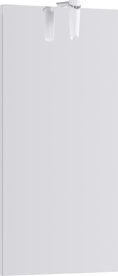 Зеркало Aqwella Leon-MP 40 белое, со светильником Ln-MP.02.04/W