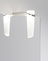 Зеркало Aqwella Leon-MP 40 белое, со светильником Ln-MP.02.04/W