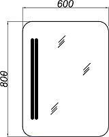 Зеркало Aqwella Neo 60 Neo.02.06