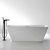 Abber Berlin Ванна из искусственного камня отдельностоящая 170x75x60h см, цвет: белый AM9912