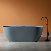 Abber Frankfurt Ванна из искусственного камня отдельностоящая 170x75x60h см, цвет: серый AM9941G