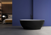 Abber Ванна акриловая отдельностоящая 165x80x60h см, цвет: черный AB9207MB