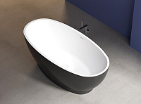 Abber Ванна акриловая отдельностоящая 165x80x60h см, цвет: черный AB9207MB