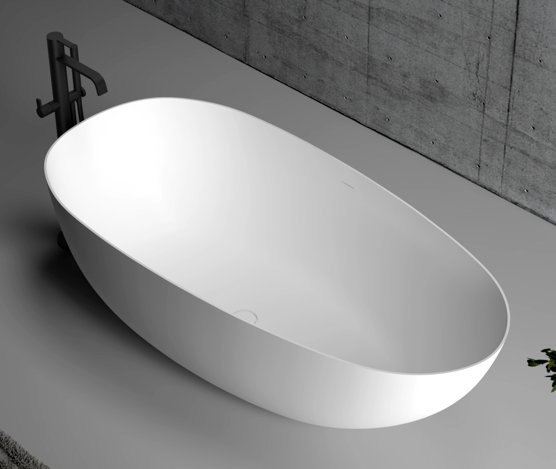 Abber Ванна акриловая отдельностоящая 170x80x58h см, цвет: белый AB9211