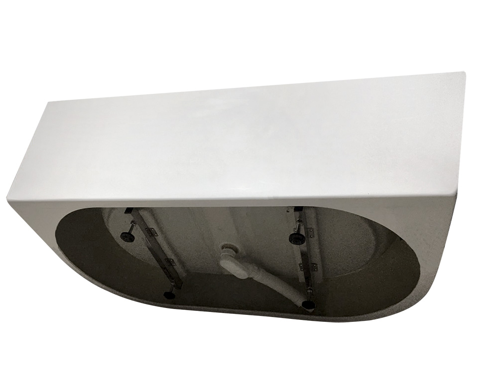 Abber Ванна акриловая пристенная 170x80x60h см, цвет: белый AB9216-1.7