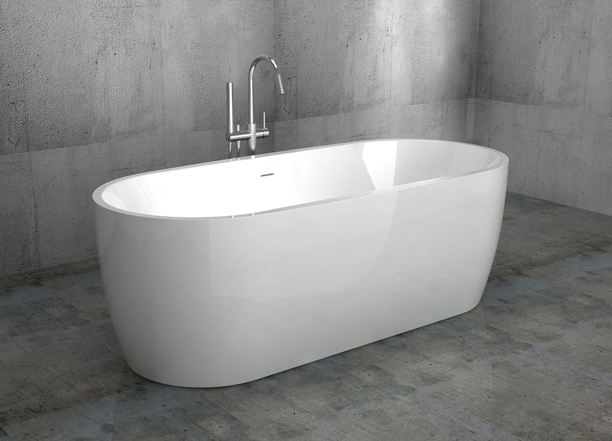 Abber Ванна акриловая отдельностоящая 175.5x80x60h см, цвет: белый AB9219