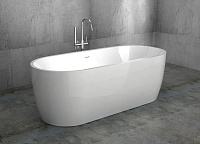 Abber Ванна акриловая отдельностоящая 175.5x80x60h см, цвет: белый AB9219