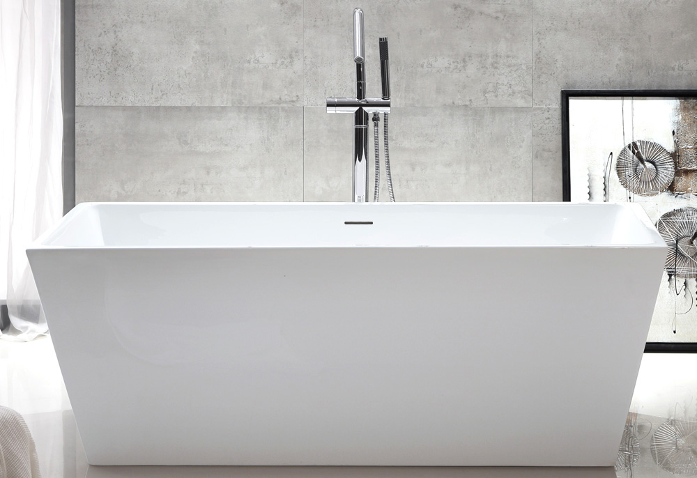 Abber Ванна акриловая отдельностоящая 150x80x60h см, цвет: белый AB9224-1.5