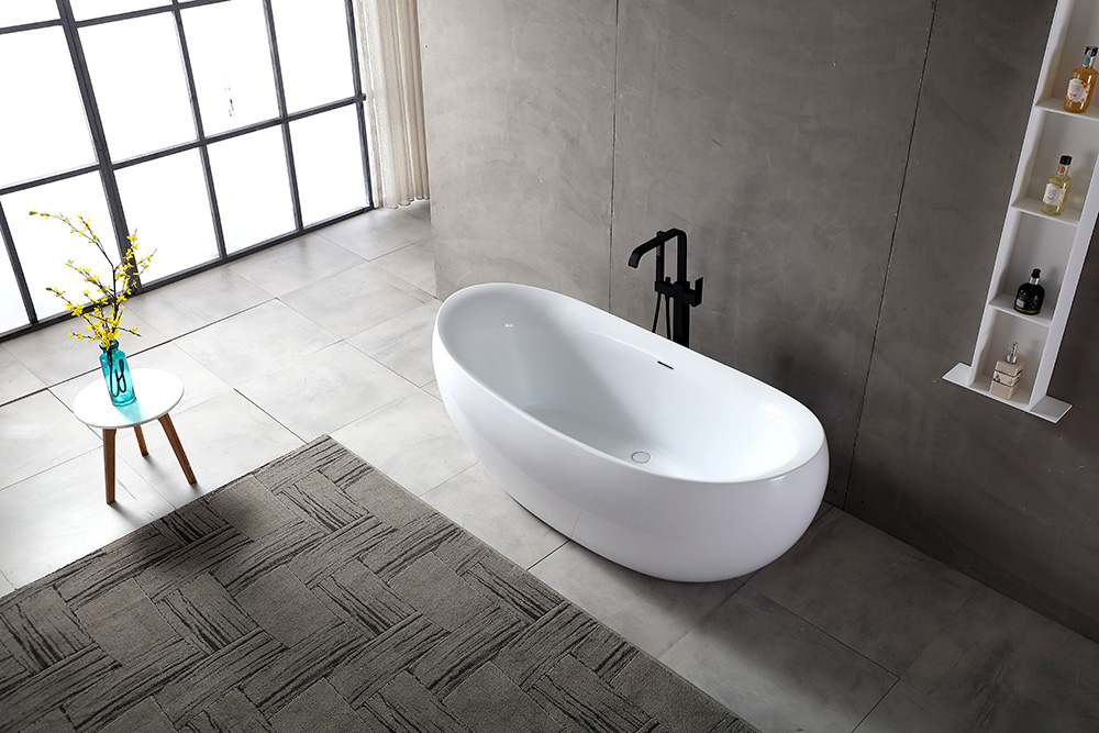 Abber Ванна акриловая отдельностоящая 170x80x64h см, цвет: белый AB9236