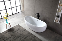 Abber Ванна акриловая отдельностоящая 170x80x64h см, цвет: белый AB9236