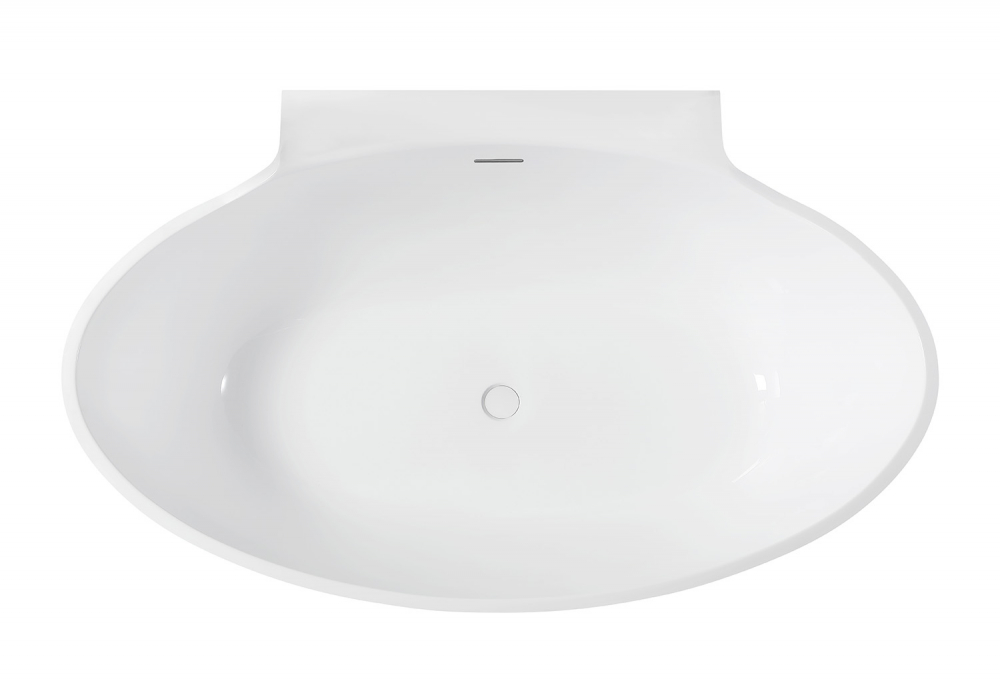 Abber Ванна акриловая пристенная 172x103x62h см, цвет: белый AB9237
