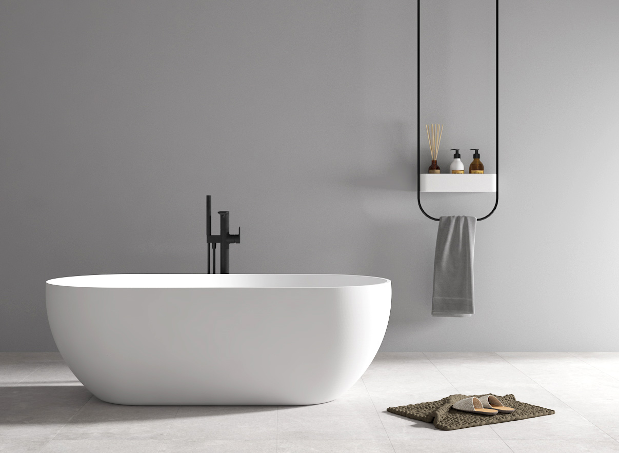 Abber Ванна акриловая отдельностоящая 172x79x58h см, цвет: белый AB9241