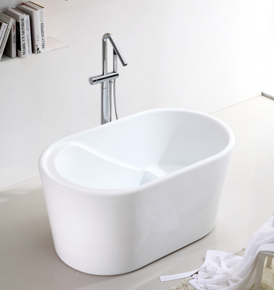 Abber Ванна акриловая отдельностоящая 130x75x63h см, цвет: белый AB9277