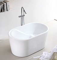 Abber Ванна акриловая отдельностоящая 130x75x63h см, цвет: белый AB9277