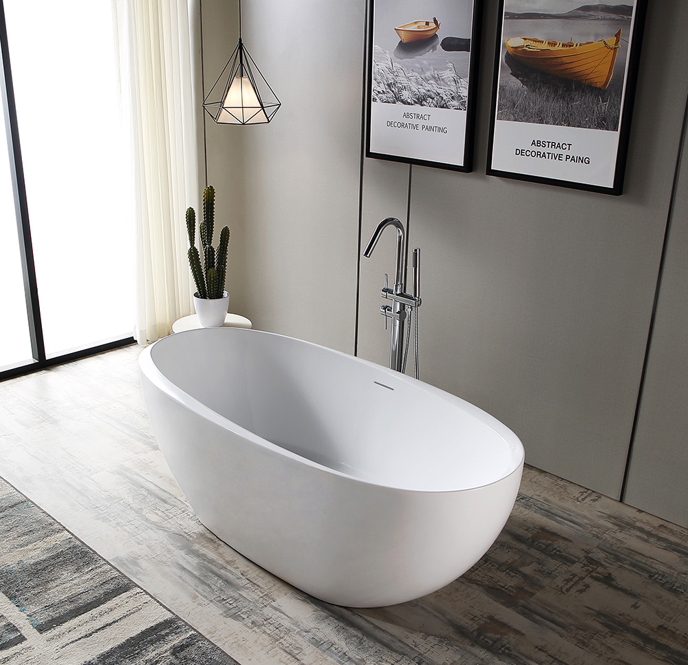 Abber Ванна акриловая отдельностоящая 170x80x60h см, цвет: белый AB9285