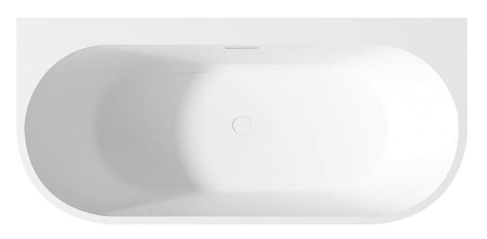 Abber Ванна акриловая пристенная 170x78x60h см, цвет: белый AB9310