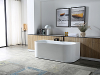 Abber Ванна акриловая пристенная 170x78x60h см, цвет: белый AB9310