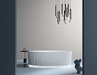 Abber Ванна акриловая отдельностоящая 180x85x58h см, цвет: белый AB9327