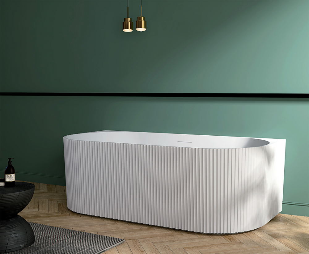 Abber Ванна акриловая пристенная 170x80x58h см, цвет: белый AB9330-1.7