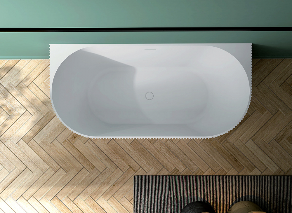 Abber Ванна акриловая пристенная 170x80x58h см, цвет: белый AB9330-1.7