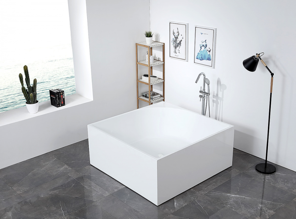 Abber Ванна акриловая отдельностоящая 140x140x60h см, цвет: белый AB9337