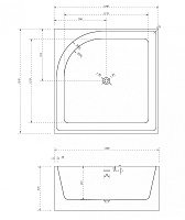 Abber Ванна акриловая отдельностоящая 140x140x60h см, цвет: белый AB9337