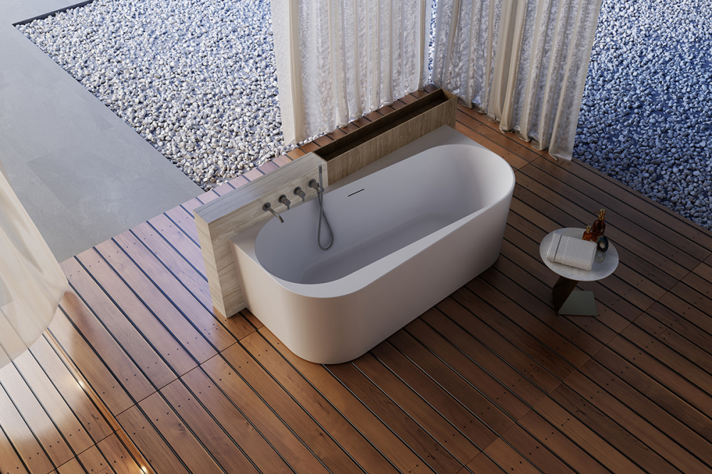 Abber Ванна акриловая пристенная 170x78x58h см, цвет: белый AB9494-1.7