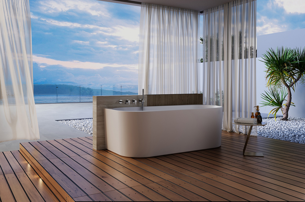 Abber Ванна акриловая пристенная 170x78x58h см, цвет: белый AB9494-1.7