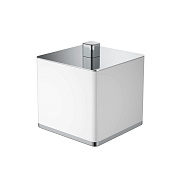 Boheme Диспенсер ватных дисков, настольный, цвет: white/chrome 10964-W-CR
